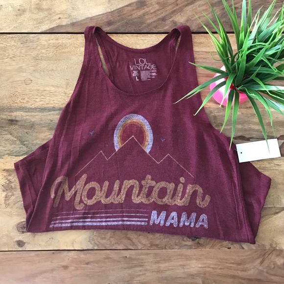Tops - Mountain mama sweater tank L