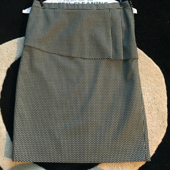 Black & White Peplum Skirt