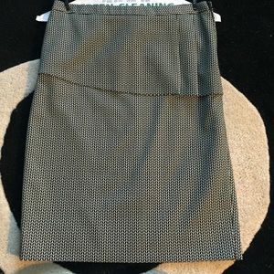 Black & White Peplum Skirt