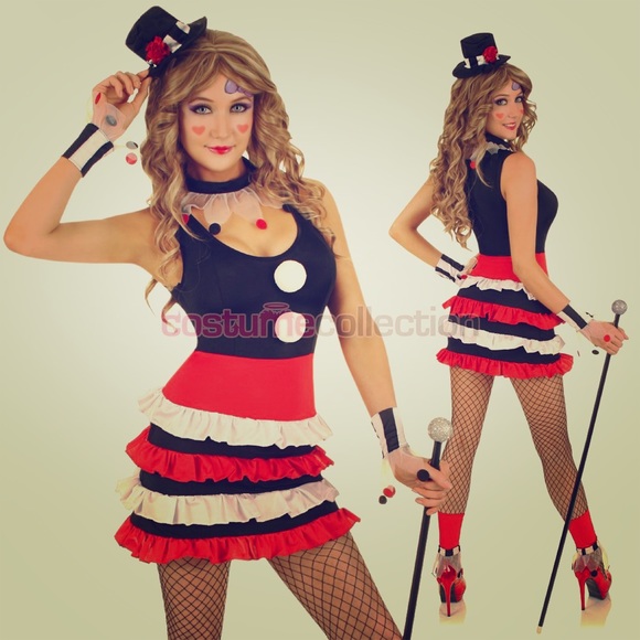 Adult Sexy Cirque Circus Clown Costume