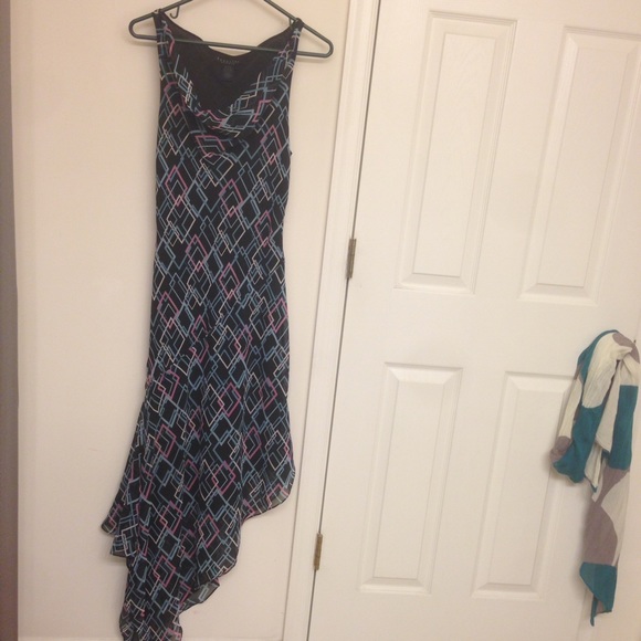 Geometric print dress