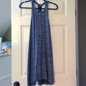 Blue racer back dress