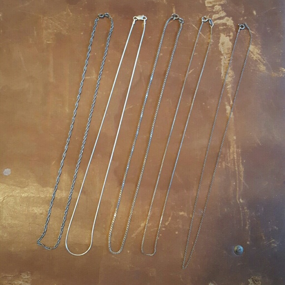 Set of Sterling Silver Chains