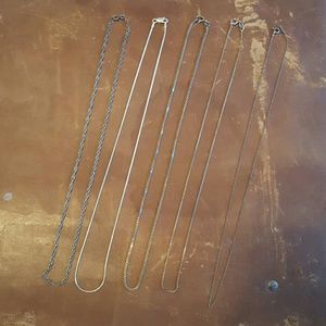 Set of Sterling Silver Chains