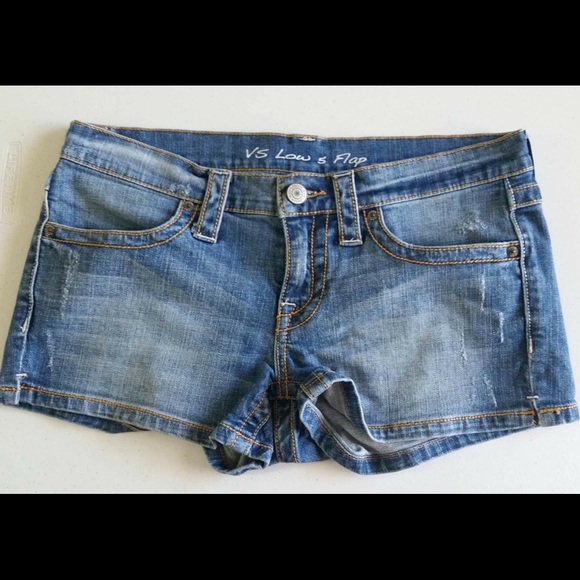 Victoria's Secret Pants - VS Low 5 Flap blue jean shorts