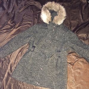 Women's Tweed Zip Coat