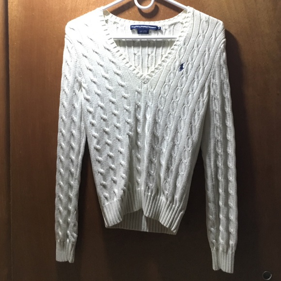 White Ralph Lauren sport sweater