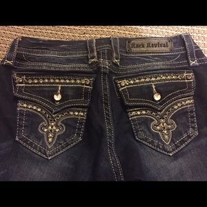 Women's rock revival flo easy skinny jeans size 28