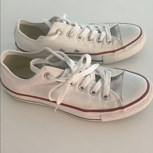 Gently worn converse.