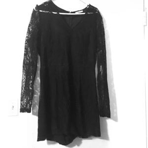 Black lace Romper