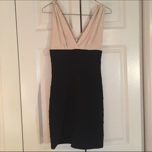 Black and champagne Cocktail dress