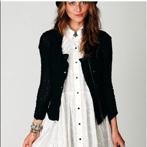 Free People Lace Zip Jacket