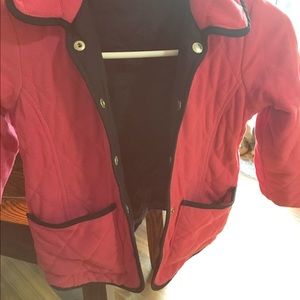 Lands end size 5/6 reversible girls jacket