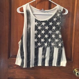 American flag tank top