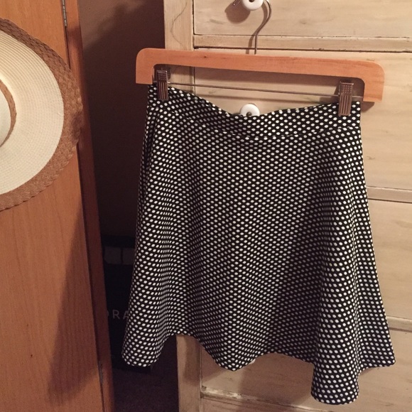 Aina Be || Polka Dot Skater Skirt with Zipper