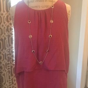 Two tiered dotted blouse