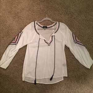 Flowy white shirt