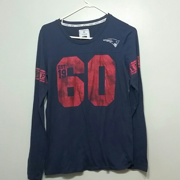 Large Pink Patriots Long Sleeve