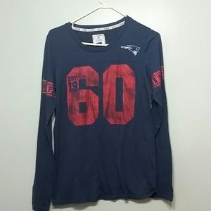 Large Pink Patriots Long Sleeve