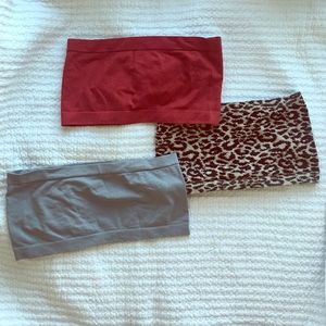 LIKE NEW! Three 3 Bra Strapless Bandeau Bundle!