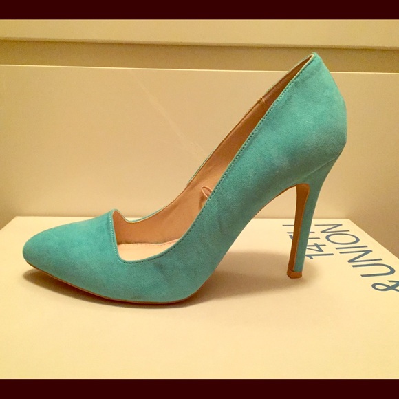 Turquoise heels