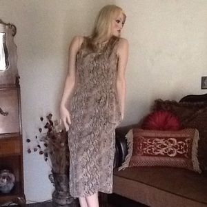 "Sag Harbor Animal Print Side Tie Dress"