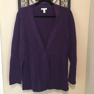 Pretty purple sweater - great for fall!