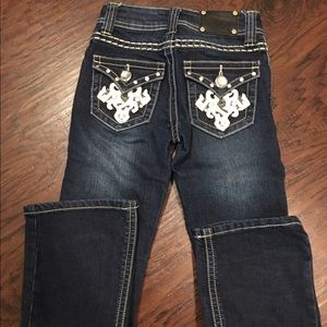 NEW Girls Wired Heart Jeans Size 7