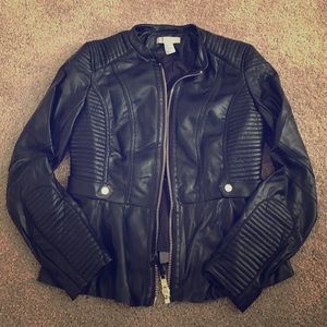 H&M Women's Black Leather Jacket