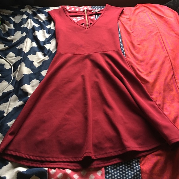 Wine Red midi Party dress!❤️ - Picture 1 of 3