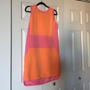 Pink-Orange Mini/Midi Dress
