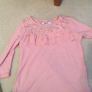 Lace ruffle shirt