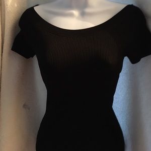 Bebe Off shoulder black body con Bebe dress