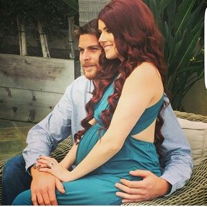 Turquoise long dress