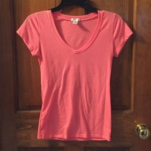 Pink V-neck
