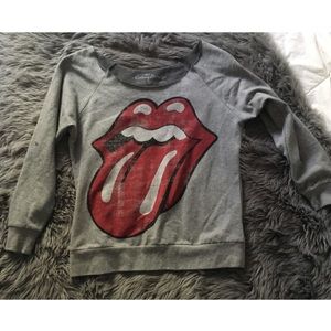 The Rolling Stones Off the Shoulder Sweater