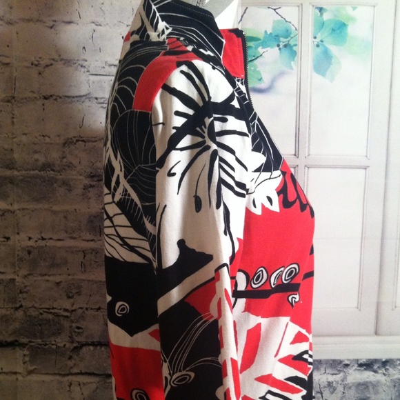 Chico's Hawaiian Themed Jacket Host Pic ✨ - Picture 3 of 16