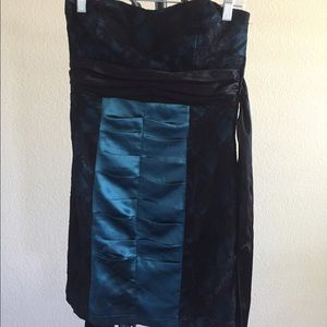 Mini strapless dress