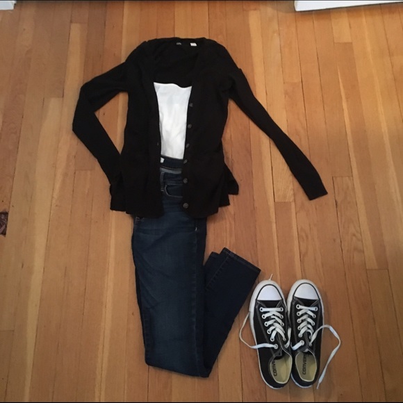 Black button up cardigan