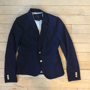 Blue J. Crew Schoolboy Blazer Sz 0