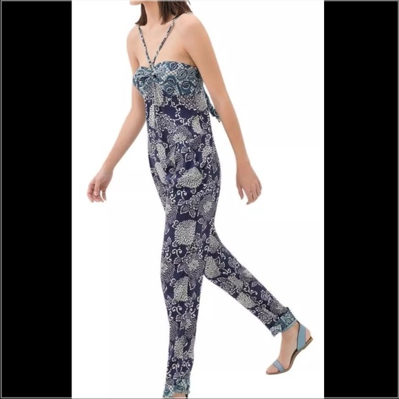Zara Halter Back Floral Romper Jumpsuit