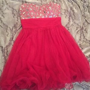 Hot/bright pink Prom dress :)