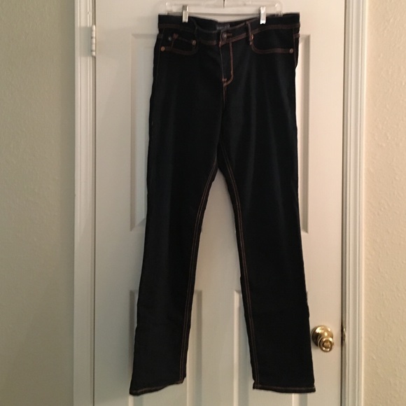 Source of Wisdom dark denim skinny jeggings