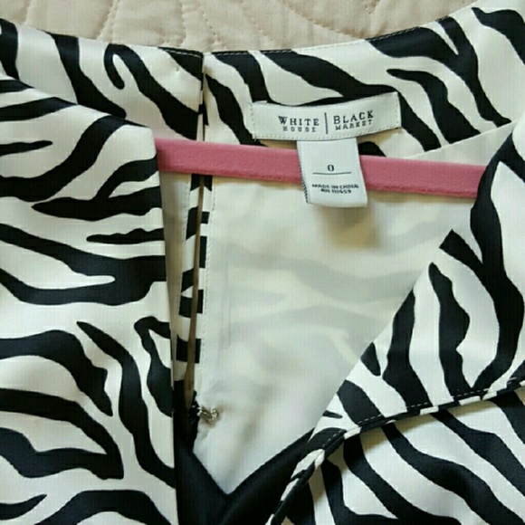 Zebra print cocktail dress WHBM - Picture 3 of 3