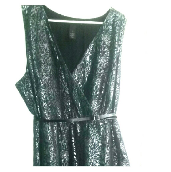 Lane Bryant faux wrap dress