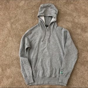 Men's Gray Hoodie Small front raised Jordan logo.