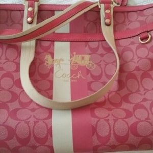 Coach Pink Diaper Bag
