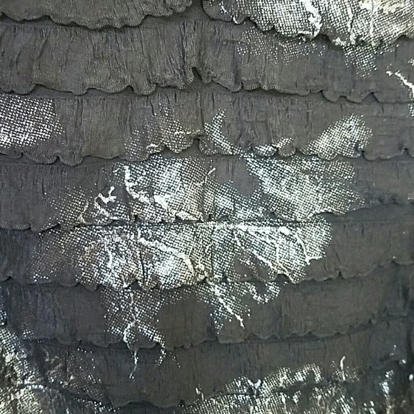 Betsey black and silver ruffled dress - Picture 3 of 4