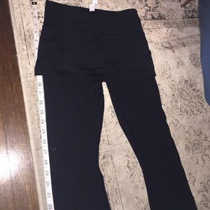 Lululemon leggings with skirt. "A go go crop"