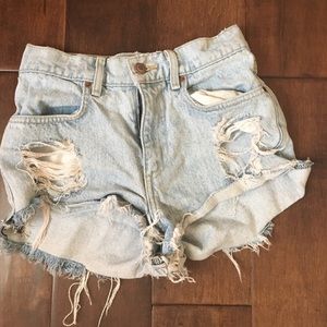 Light washed brandy melville shorts
